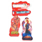 Iron Man Compass Box | Dual Layer, Plastic Pencil Box